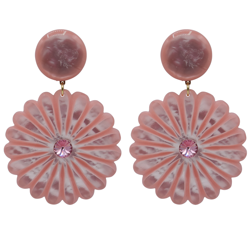 Grosse Blumen Ohrclips