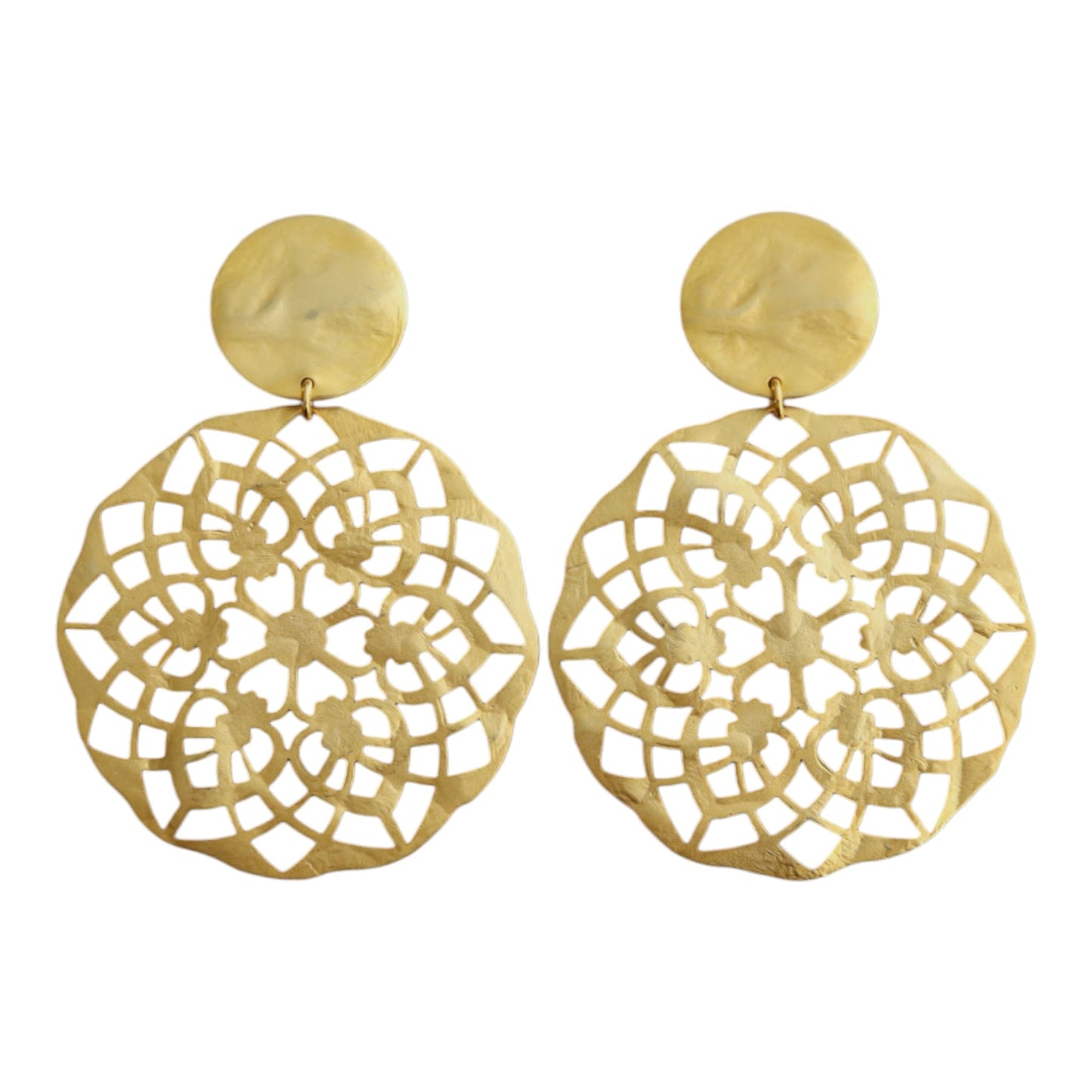 Elegante Ohrclips in Gold von Francine Bramli