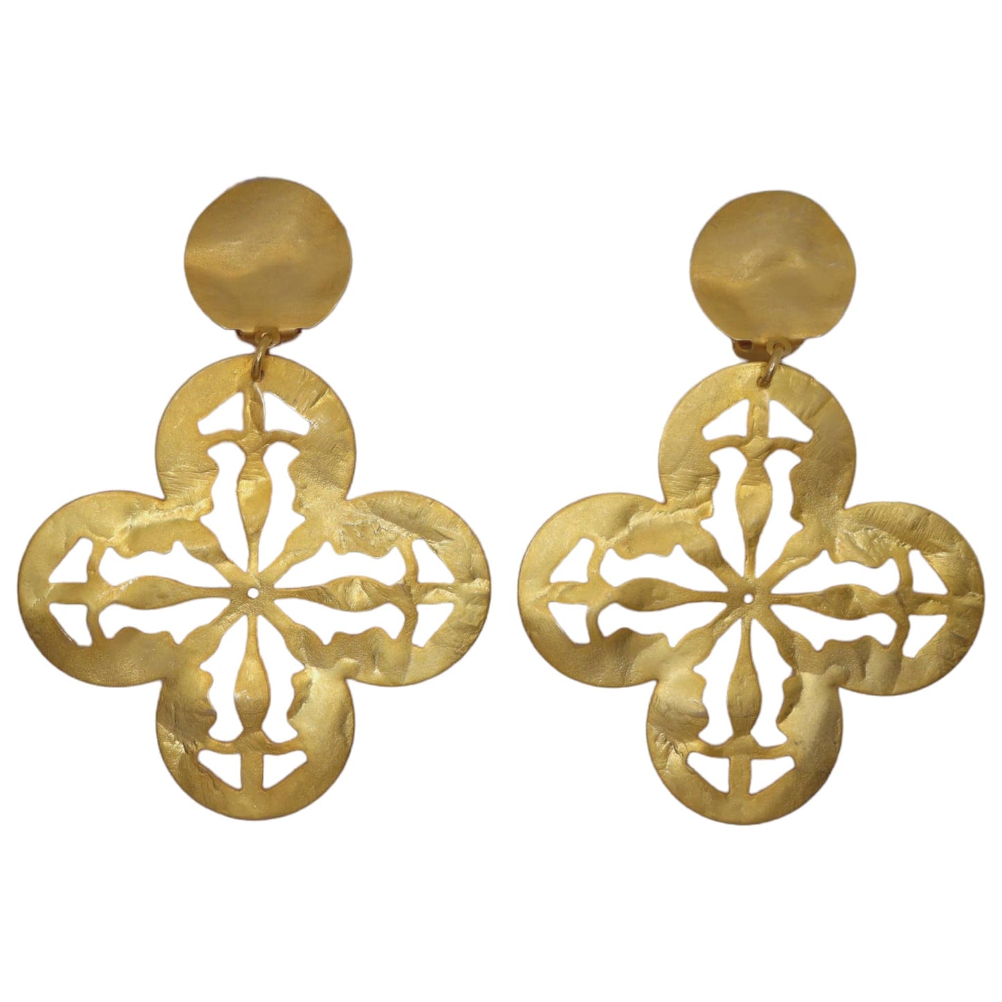 Ohrclips aus Messing von Francine Bramli