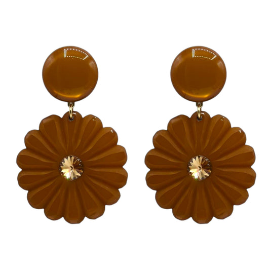 Edle Ohrclips mit Blumenform von Francine Bramli 