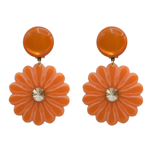 Edle Ohrclips mit Blumenform von Francine Bramli 